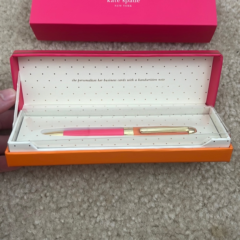 NIB Kate Spade handwritten note ball point pen